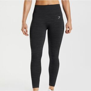 Gymshark Adapt Marl Seamless Leggings Size XS Black/Smokey Grey NWT in Packaging